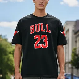 SZN Men Printed Drop-Shoulder Sleeves Oversized T-shirt-picture-46