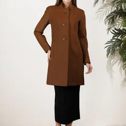 Mast & Harbour Stand Collar Longline Overcoat image 5