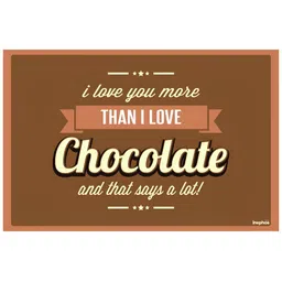 Inephos Brown & Beige Typography Printed Wall Poster-image-98
