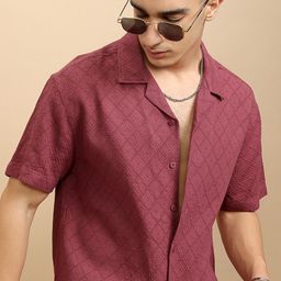 Highlander Men Printed Checked Casual Relaxed Fit Shirt-picture-14