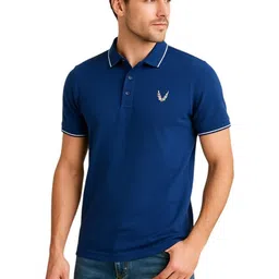 Raves Men Brand Logo Polo Collar Bio Finish T-shirt-picture-30