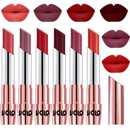 VOLO Set Of 6 Creme Matte Lipsticks 3.5 g Each -Peach-Plum-Tomato Red-Maroon-Cherry-Orange-picture-13