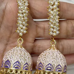 BDIVA Contemporary Jhumkas Earrings image 4