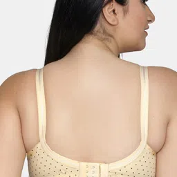 MAROON Polka Dot Printed Full Coverage All day Comfort Cotton Everyday Bra image 2