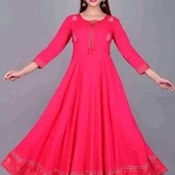 HERE&NOW Women Ethnic Motifs Embroidered Floral Anarkali Kurta-picture-19