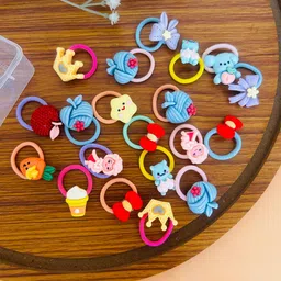 Radhya Accessories Women Pack of 20 Cartoon Mini Hairties-image-59
