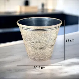 GARDEN'S NEED 2-Pcs Brown Textured Planters image 2