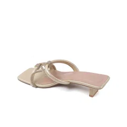 try me Try MeEmbellished Open Toe Kitten Sandals image 3