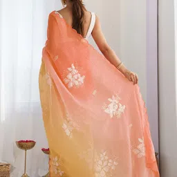 yourwish Embellished Sequinned Pure Georgette Saree image 3