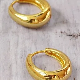 SHREE KRISHNA SHOPPING Unisex Gold-Plated Brass Earrings-image-83