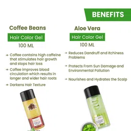 Kremlin Set of 2 Crystal Clear Coffee Beans& Alovera Gel Hair Color- 100ml Each - Black image 4