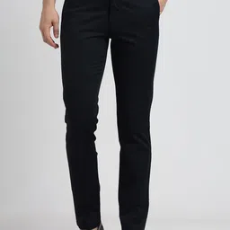 Turtle Men Checked Relaxed Skinny Fit Mid Rose Chinos Trousers-picture-18