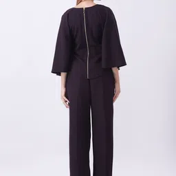 Fashion Gaiia V-Neck Top With Trousers image 5