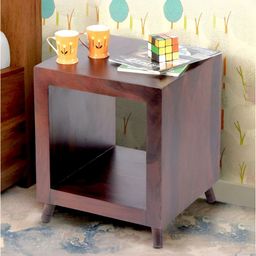 Ikiriya Red Rectangle End Bedside Table-picture-1
