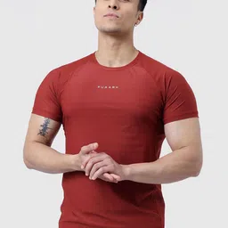 FUAARK Men Moisture Wicking Solid Round Neck Slim Fit T-shirt-picture-32