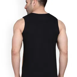 SLOWLORIS Men Pack Of 2 Printed Combed Cotton Gym Vests image 3