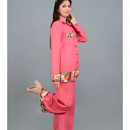 THE BEHRUZ THEORY Printed Fusion Shirt with Trousers Co-ord Set image 4