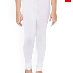 FRENCH KLEIDER Girls Pack Of 2 Mid-Rise Churidar Length Leggings-picture-12