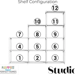 flipkart perfect homes studio Metal Open Book Shelf image 5