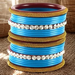 Vidhya Kangan Set of 22 Stone Stud Bangle-picture-30