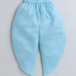 MANY FROCKS & Girls Regular Chanderi Cotton Kurti with Dhoti Pants image 5