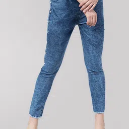 Ira Collections Women Comfort Regular Fit Mid-Rise Light Fade Stretchable Jeans image 1