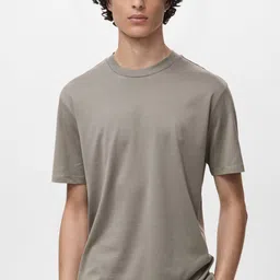 MANGO MAN Pure Cotton Slim Fit T-shirt-picture-35