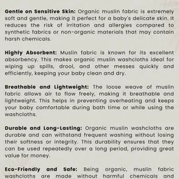 BAESD Set Of 2 Printed Organic Cotton Soft Baby Towels image 2