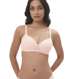 Triumph Floral Half Coverage Lightly Padded Bra-image-58