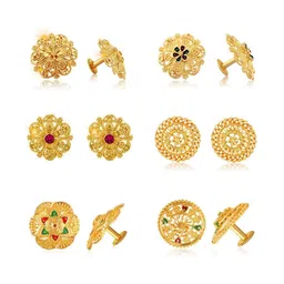 VIVASTRI Women Gold-Plated Alloy Earrings-picture-35