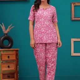 FEMARY Printed Cotton Night Suit-image-35
