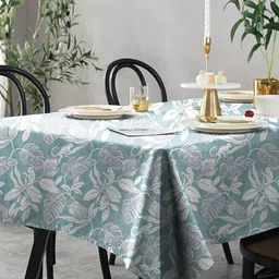 Aura Blue Floral 6 Seater Table Cover-picture-36