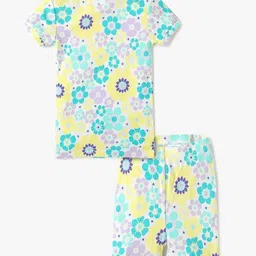 GAP Girls Floral Printed Organic Cotton Relaxed Fit T-Shirt & Shorts Clothing Set-picture-11