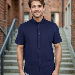 Celio Classic Regular Fit Opaque Cotton Casual Shirt-picture-28