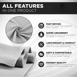 Fezora Grey & Grey 1 200 GSM Bath Towel image 4