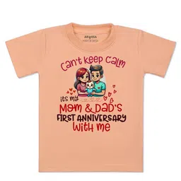 Arvesa Kids Printed V-Neck Applique T-shirt-picture-31