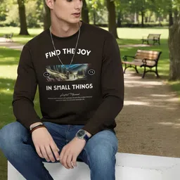 Moda Rapido Mens Printed Round Neck sweatshirt Regular Fit long sleeve-picture-38