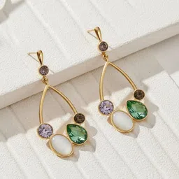 FLAURI Geometric Drop Earrings image 3