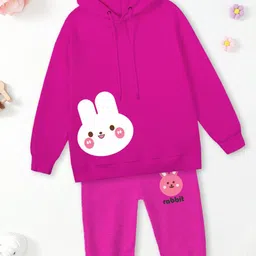 FOREVER FRIDAY Girls Printed Pure Cotton Sweatshirt With Jogger-picture-10