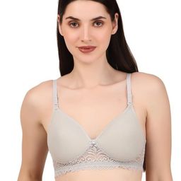 Calcados Lightly Padded Non-Wired Full Coverage Seamless Lace Bra-picture-9