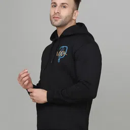 SLOWLORIS Men Graphic Printed Hooded Sweatshirt image 2