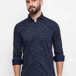 Duke Men Slim Fit Floral Opaque Printed Casual Shirt-picture-26