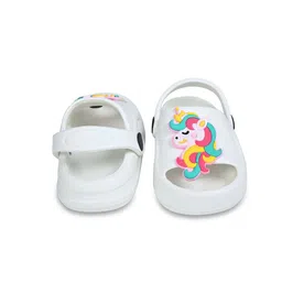 Yellow Bee Girls Unicorn Self-Designed Clogs image 3