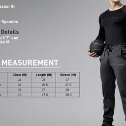 MuscleBlaze Men Drop-Shoulder Sleeves Pockets Compression T-shirt image 5