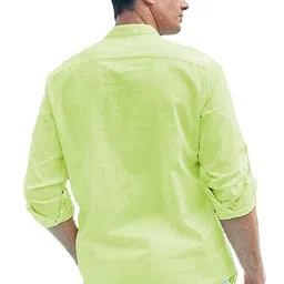 EdinWolf Men Mandarin Collar Roll-Ups Sleeves Pathani Kurta image 3