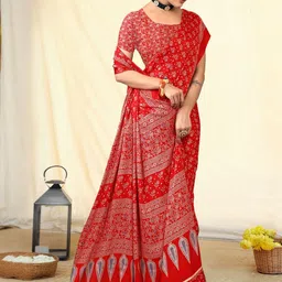 TIRA Ethnic Motifs Printed Saree With Unstitched Blouse-picture-27