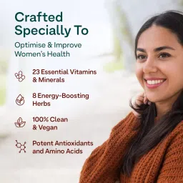 OZiva Daily Women’s Multi | Multivitamin for Women with Shatavari & Brahmi | Supplements for Hormonal Balance & Stress Management (Women's Daily Multi - 120 capsules ( Pack of 2)) image 5