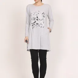 DDASPRATION Women Floral 2 Printed Pockets T-shirt-picture-28