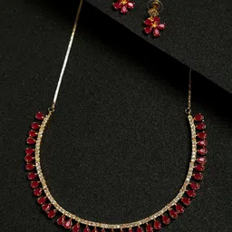 YouBella Gold-Plated Artificial Stones Studded Jewellery Set-image-66