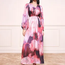 AND Women Tie and Dye Printed Maxi Dress image 1